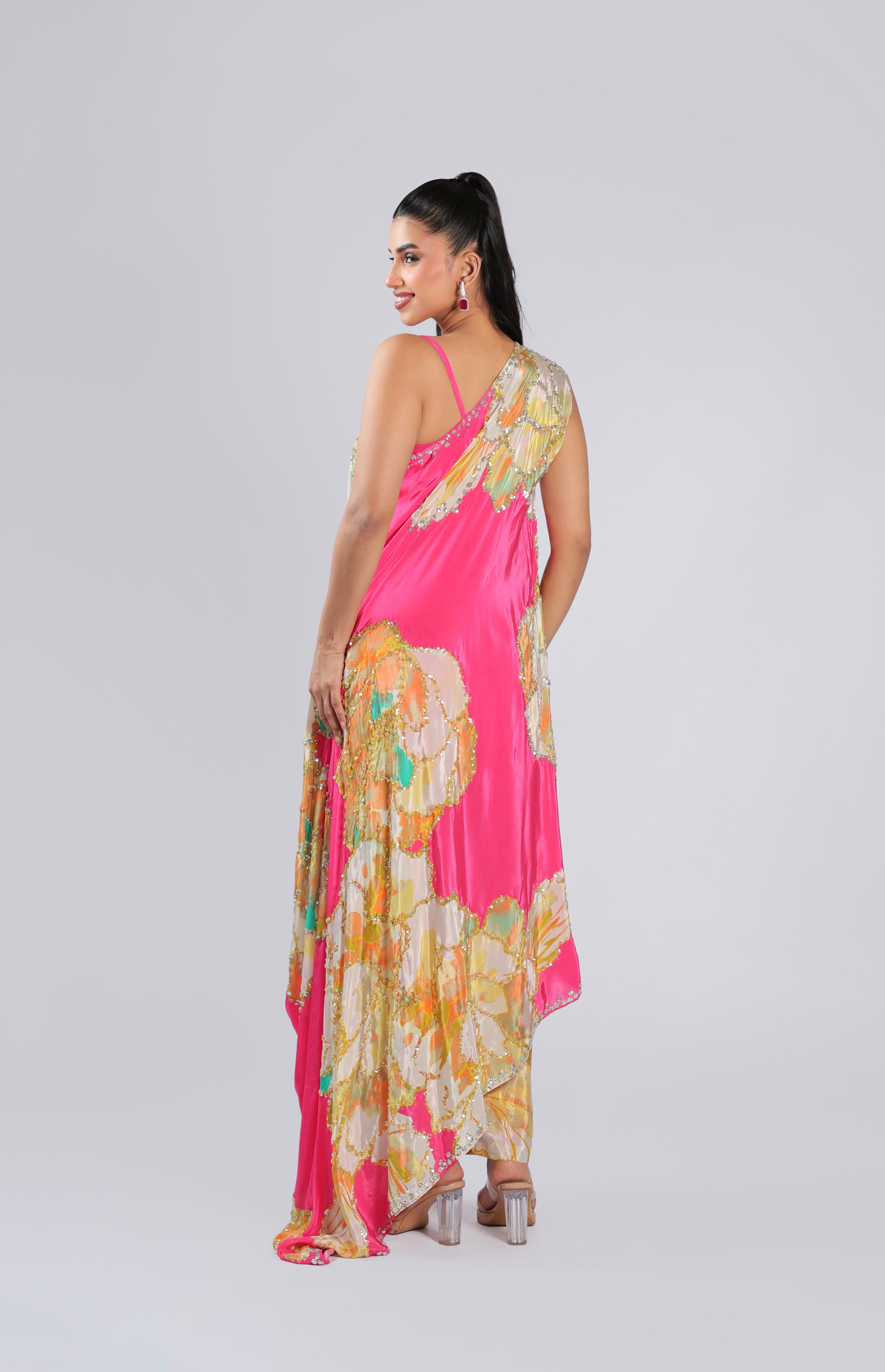 Rani Cord Set in Crepe with Sequins &  Beat Work