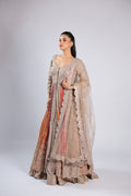 Multi Indo-Westwern in Chinon with Zari, Sequins & Stone Work