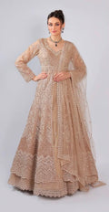 Golden Net Lehenga Choli